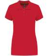 KB255 K255 Kariban Ladies Short Sleeve Piqué Polo Shirt Red colour image